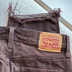 Levi's 501 Brown Denim Jeans